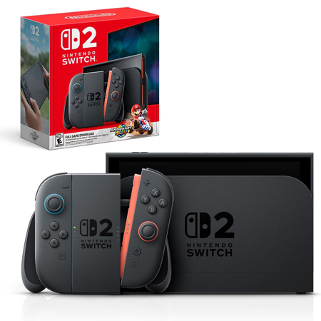 Nintendo Switch 2 Console with Joy-Con 2 Controllers & Mario Kart World Game