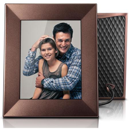 Nixplay Iris 8" Wi-Fi Cloud Digital Picture Frame, Burnished Bronze