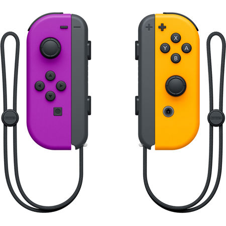Nintendo Joy-Con Left/Right Controllers, Neon Purple/Neon Orange