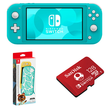 NINTENDO EXCLU WEB Console Nintendo Switch Lite Turquoise + Animal