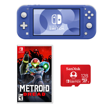 Nintendo Switch Lite Blue W Nintendo Metroid Dread SanDisk 128GB