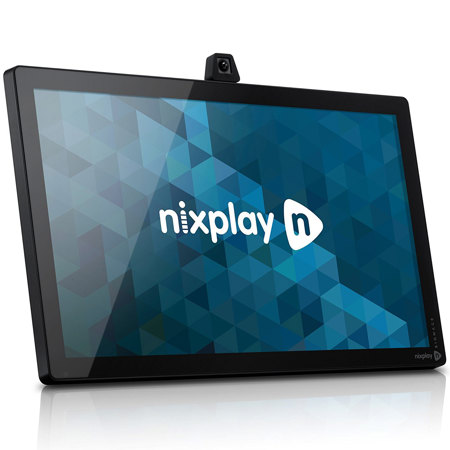 Nixplay 24" Plug & Play Digital Signage, Requires Monthly Subscription