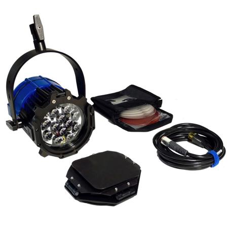 Nila Varsa V2 Deluxe Single Daylight LED Light Kit, Includes Yoke, Holographic Film Lens, Barn Doors