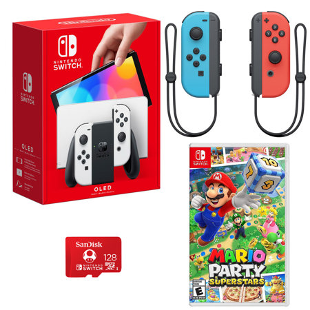 Nintendo Switch OLED Model Console Bundle with Case and Wireless Controller