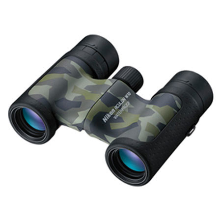 Nikon 10x21 Aculon W10 Roof Prism Binocular, 5 Degree Angle of View, Camouflage