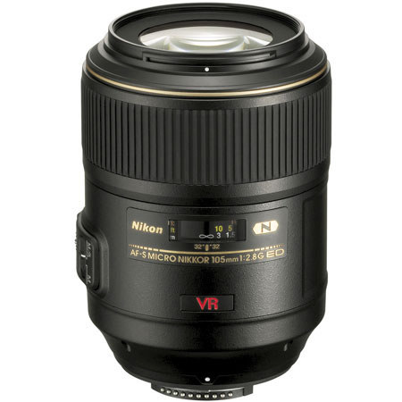 Nikon 105mm f/2.8G ED-IF AF-S VR Micro NIKKOR Lens - Gray Market