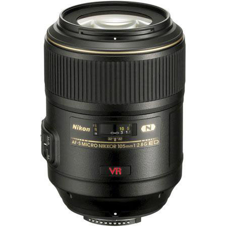Nikon 105mm f/2.8G ED-IF AF-S VR Micro NIKKOR Lens - USA w/Filters, Ext Warranty