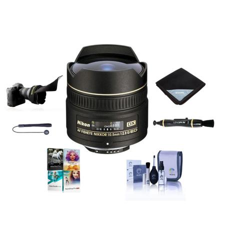 Nikon 10.5mm f/2.8G ED-IF AF DX Fisheye NIKKOR Lens with Accessory Kit