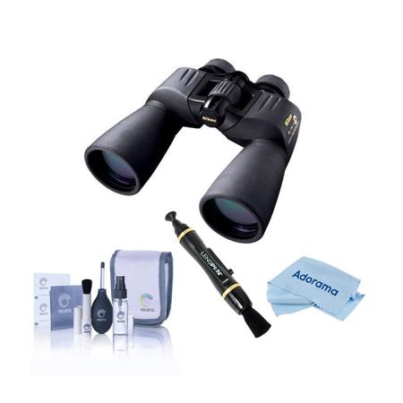 Nikon 12x50 Action Extreme Porro Prism Binocular, Black, Bundle w/Accessory Kit