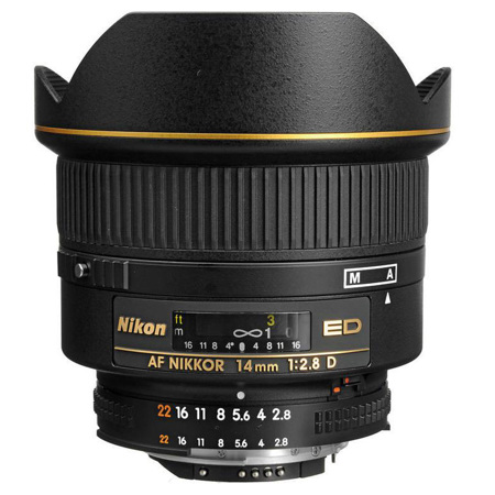 Nikon 14mm f/2.8D ED AF NIKKOR Lens - Refurbished by Nikon USA