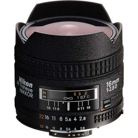 Nikon 16mm f/2.8D ED AF NIKKOR Lens - Refurbished by Nikon