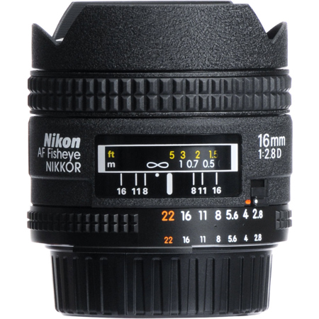 Nikon 16mm f/2.8D ED AF-D Autofocus Fisheye Lens