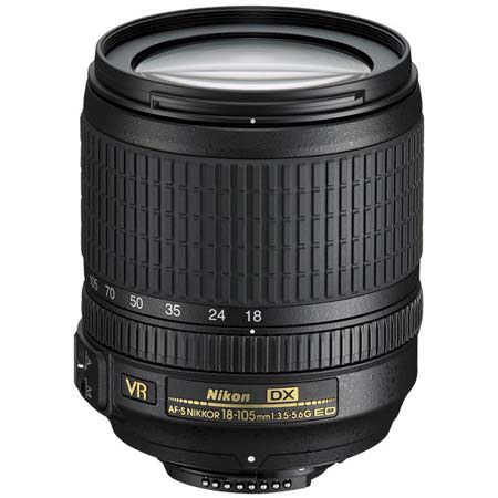Nikon 18-105mm f/3.5-5.6G ED AF-S DX VR Lens - Gray Market