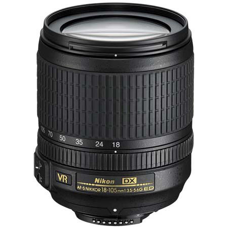 Nikon 18-105mm f/3.5-5.6G ED AF-S DX NIKKOR VR Lens - Refurbished by Nikon USA
