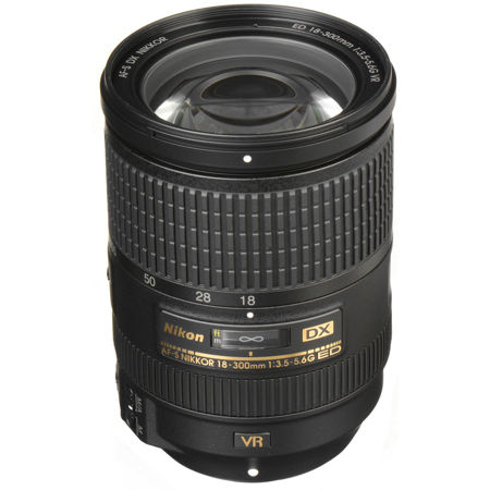 Nikon 18-300mm f/3.5-5.6G ED IF AF-S DX NIKKOR VR Lens - Nikon U.S.A. Warranty