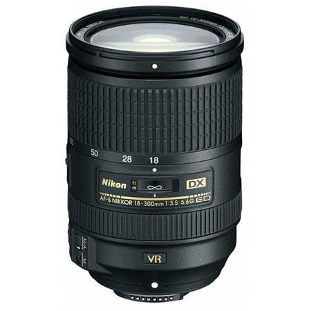 Nikon 18-300mm f/3.5-5.6G ED IF AF-S DX NIKKOR VR Lens, Bundle w/Filters & MORE