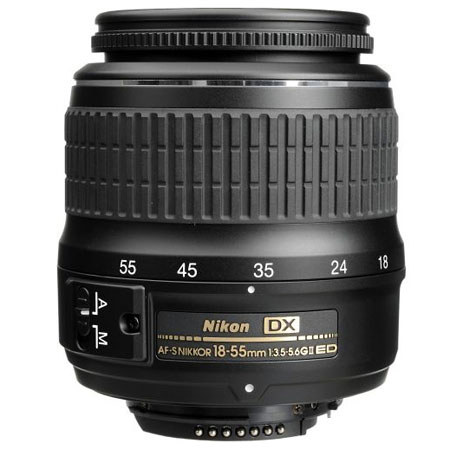 Nikon 18-55mm f/3.5-5.6G ED II AF-S DX Zoom Lens - Nikon USA Warranty