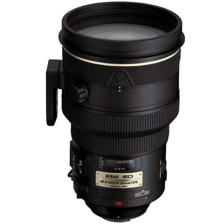 Nikon 200mm f/2G IF-ED AF-S NIKKOR VR Telephoto Lens - Nikon U.S.A Warranty
