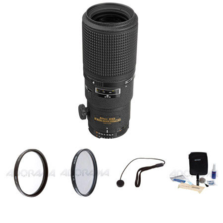 Nikon 200mm f/4D ED-IF AF NIKKOR Lens w/Case -Gray Market w/Filters & More #1989