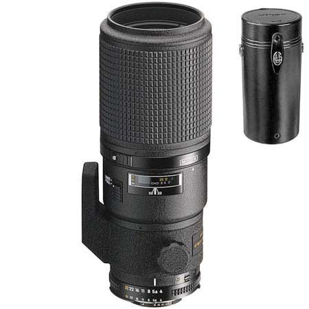 Nikon 200mm f/4D ED-IF AF Micro Lens with Case - Refurbished By Nikon USA