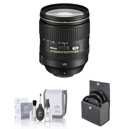 Nikon 24-120mm f/4G ED-IF AF-S NIKKOR VR Lens with Accessories Kit