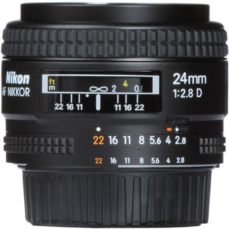 Used Nikon 24mm f/2.8D AF Nikkor Lens. E-