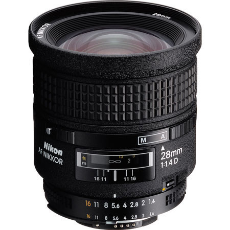 Disc. 28mm f/1.4D Wide Angle AF NIKKOR Lens - USA with 5 Year U.S.A. Warranty