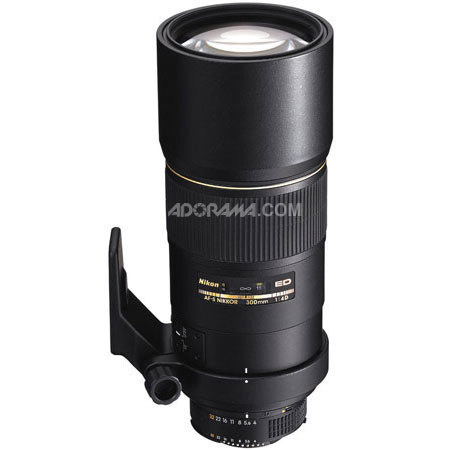 Nikon 300mm f/4 ED-IF AF-S Lens w/Hood and Tripod Mount - Gray Market