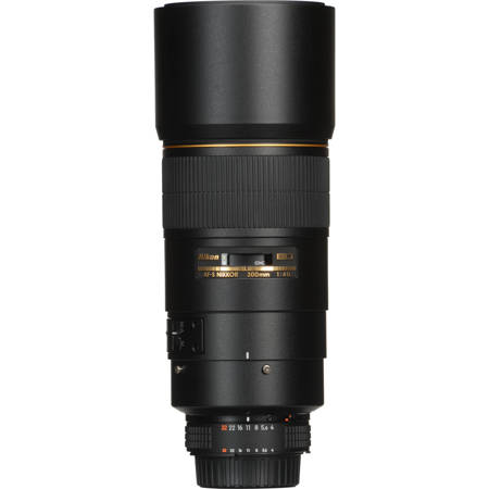 【美品】NikonAF nikkor300mm f4 ED 超望遠 Nikon 300mm f/4 ED-IF AF-S NIKKOR Lens w/Hood, Tripod Mount, Nikon