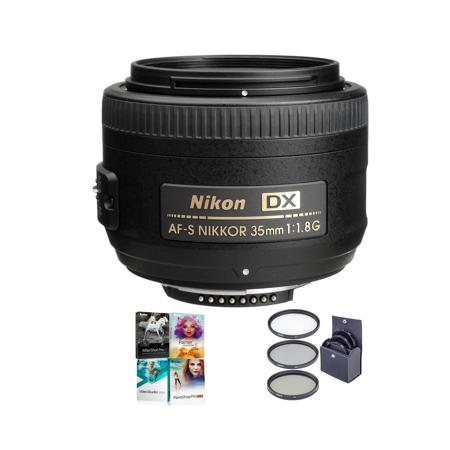 Nikon 35mm f/1.8G AF-S DX NIKKOR Lens for DSLR Cameras - USA Warranty