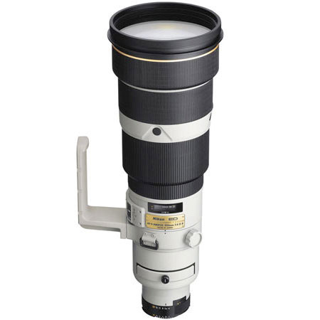 Nikon 500mm f/4D IF-ED AF-S II Telephoto NIKKOR Lens with Case, Hood, 52mm Filter Holder, Gelatin Filter Holder - Light Gray Finish - with 5 Year U.S.A. Warranty
