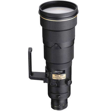 Nikon 500mm f/4D IF-ED AF-S II Telephoto NIKKOR Lens with Case, Hood, 52mm Filter Holder, Gelatin Filter Holder - Black Finish - with 5 Year U.S.A. Warranty