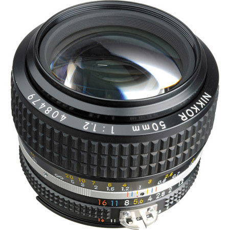 Nikon 50mm f/1.2 NIKKOR Ai-S Manual Focus Lens - Refurbished by Nikon USA
