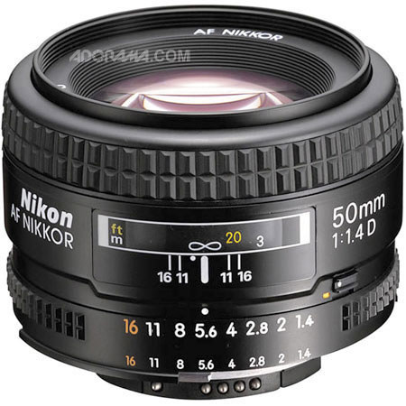 Nikon 50mm f/1.4D AF Lens - Gray Market with 52mm UV & Cleaning Bundle