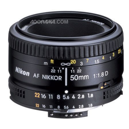 Nikon 50mm f/1.8D AF Lens - Gray Market with 52mm UV & Cleaning Bundle