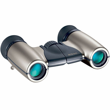 Nikon 5x15 Titanium, Pocket Weather Resistant Roof Prism Binocular with 9.0 Degree Angle of View, U.S.A.