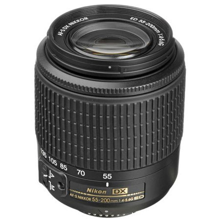 Nikon 55-200mm f/4-5.6G ED AF-S DX Autofocus Zoom Lens