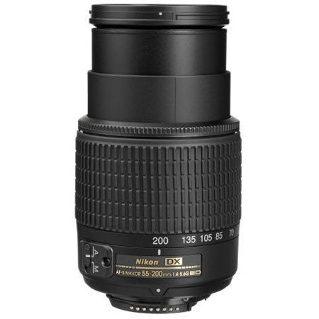 Used Nikon 55-200mm f/4-5.6G ED AF-S DX Autofocus Zoom Lens 2156 G