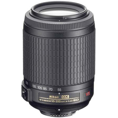 Nikon 55-200mm f/4-5.6G ED-IF AF-S DX VR Lens - Refurbished by Nikon USA