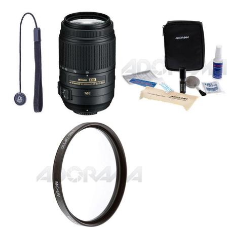 Nikon 55-300mm f/4.5-5.6G ED AF-S DX NIKKOR VR II Lens - USA w/UV & Clean Bundle