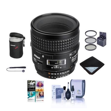 Nikon 60mm f/2.8D AF NIKKOR Lens - USA Warranty With Free PC Accessory Bundle