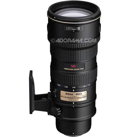 Nikon 70-200mm f/2.8G AF-S VR NIKKOR ED-IF Lens (Black) - Refurbished by Nikon