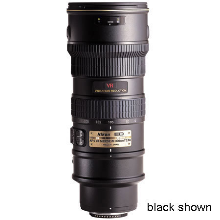 Nikon 70-200mm f/2.8G AF-S VR Zoom-Nikkor ED-IF Lens - gray Finish