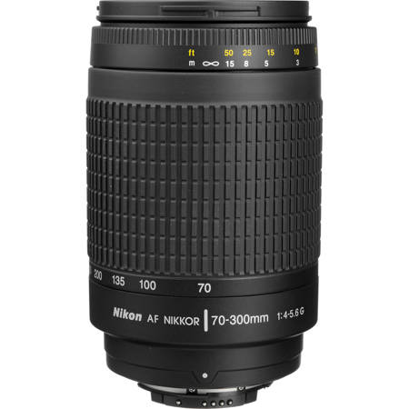 Nikon 70-300mm f/4-5.6G AF Telephoto Zoom Nikkor Lens (Black)