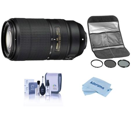 Nikon 70-300mm f/4.5-5.6E ED AF-P NIKKOR VR Lens w/Hoya 67mm 