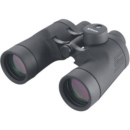 Nikon 7x50 IF Sports & Marine, Water Proof Porro Prism Binocular with Compass, with 7.5 Degree Angle of View, U.S.A.