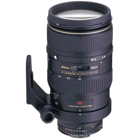 Nikon 80-400mm f/4.5-5.6D ED VR AF Lens - Refurbished by Nikon USA