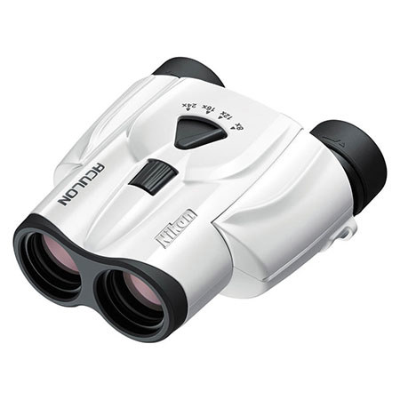 Nikon 8-24x25 Aculon T11 Porro Prism Binocular, 4.6 Degree Angle of View, White