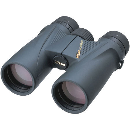 Nikon 8x42 Monarch, Water Proof & Rubber Armored Roof Prism Binocular with 6.3 Degree Angle of View, - Demo Model without original box