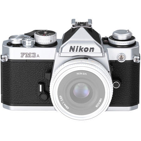 Nikon FM-3A 35mm SLR Camera Body - Chrome Finish - USA